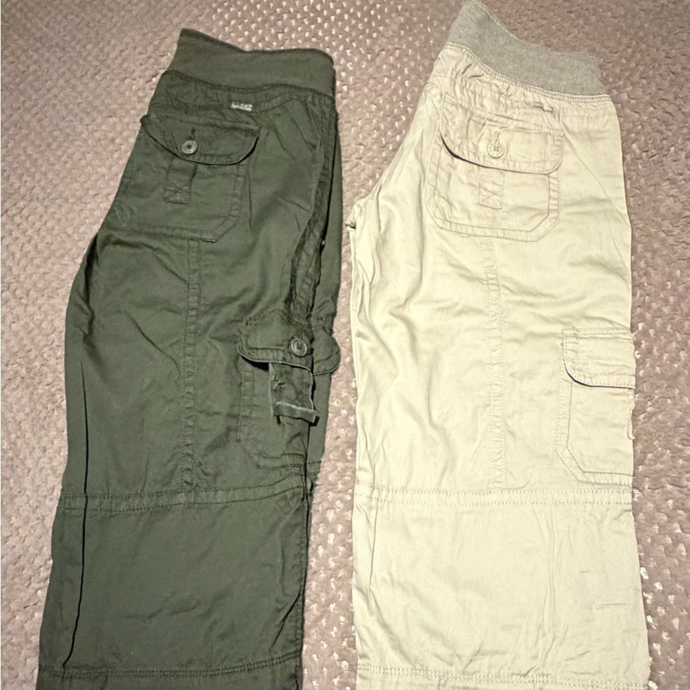 UNIONBAY Cargo Capris - Olive Green & Khaki